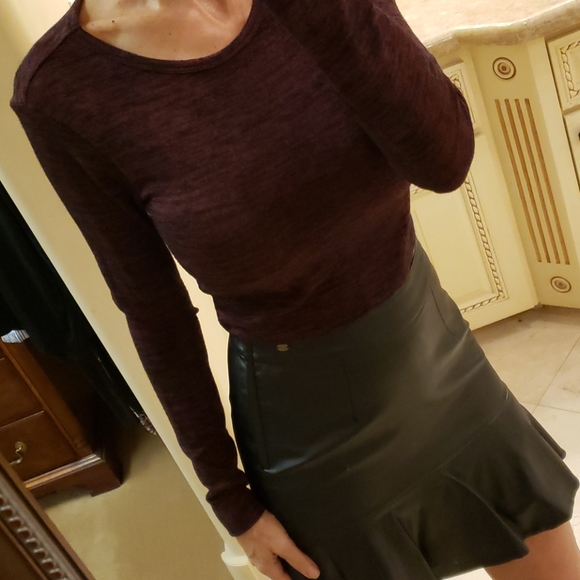 Forever 21 long-sleeved cropped knit top, S - Picture 9 of 16